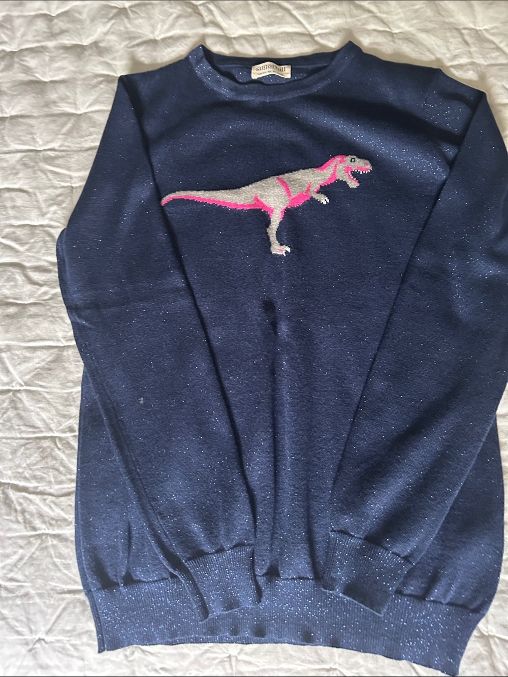 Sugarhill Brighton sparkly dinosaur sweater size US, UK12